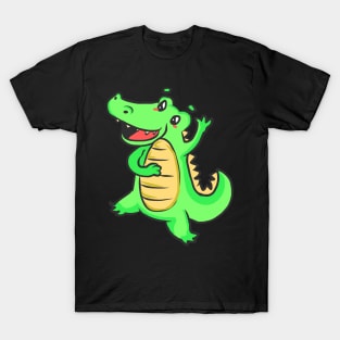 Crocodile animal motif alligator animal welfare for children T-Shirt